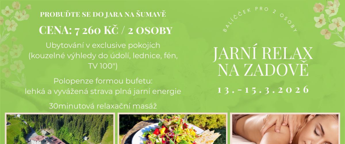 JARNÍ RELAX na Zadově